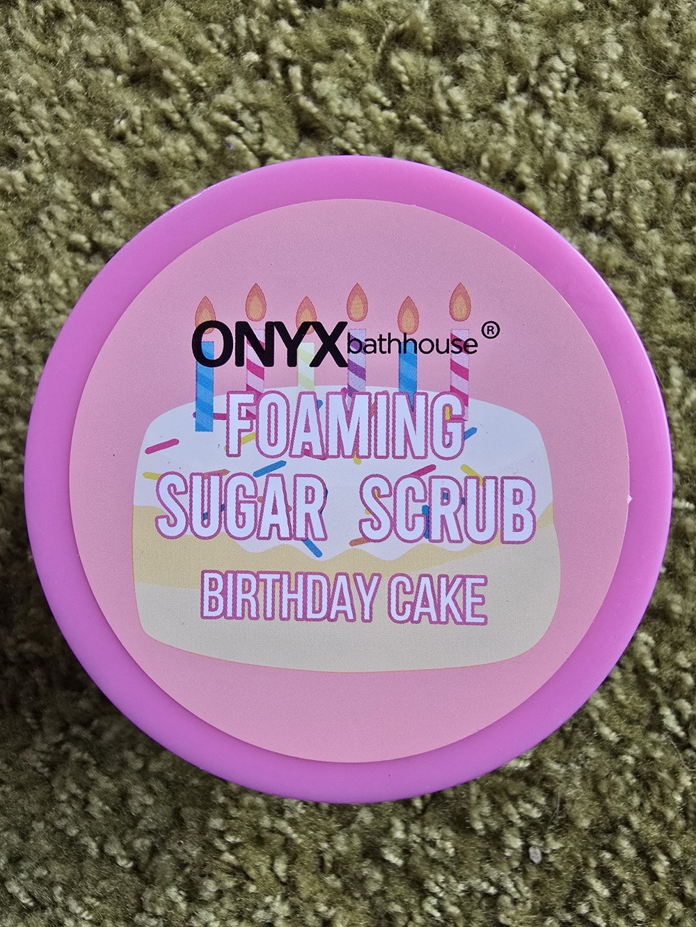 Onyx Pink Foaming Sugar Scrub - Birthday Cake